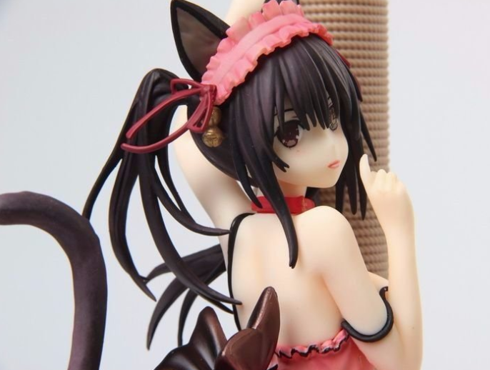 Anime Cat Girl Figurine with Cat Ears Decor