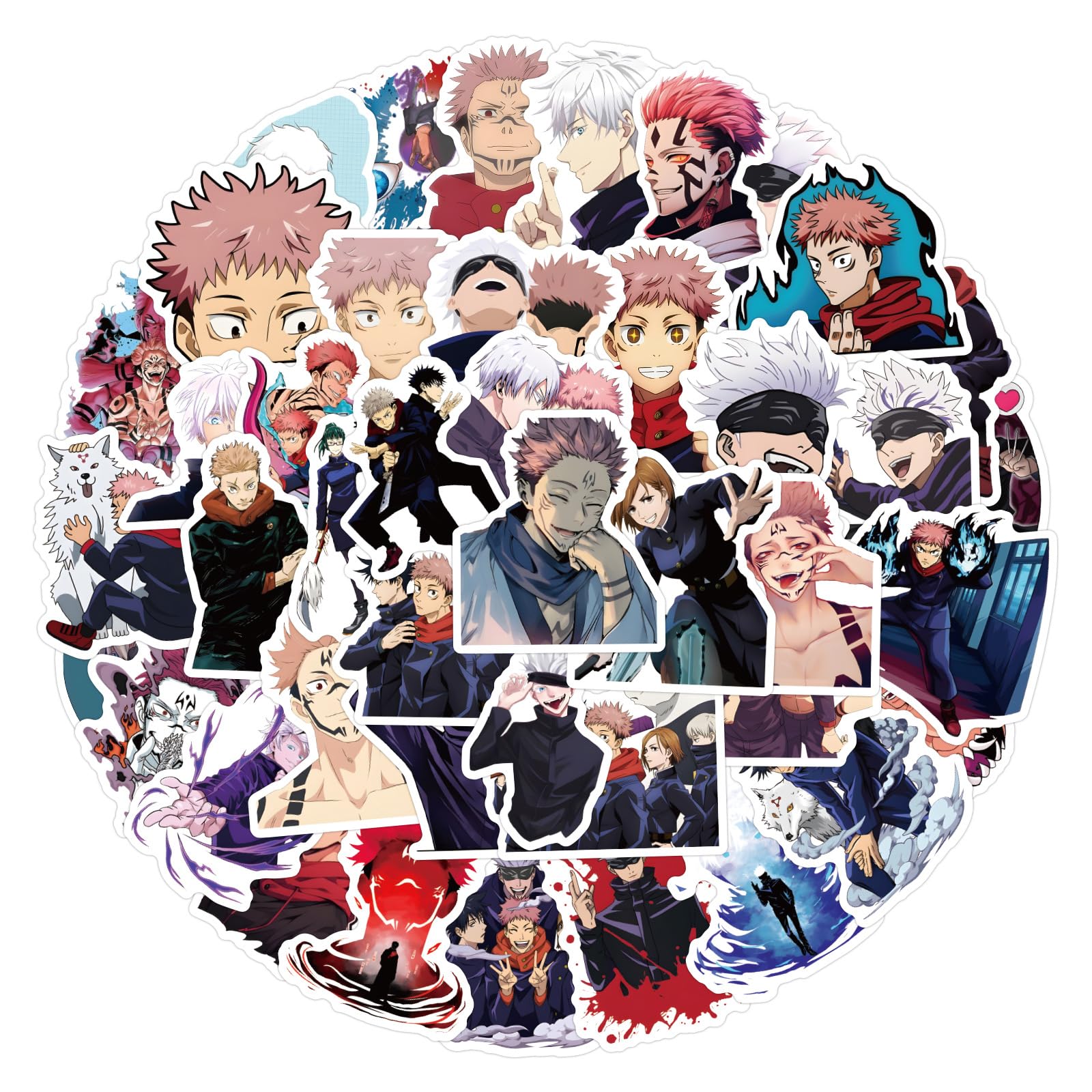 55PCS Japan Anime Stickers for TeensCartoon Kids Anime Stickers for Water Bottle Guitar LaptopWaterproof Vinyl Gifts for Women Girl Adult Teens