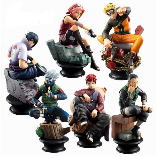 Naruto Figure Set - 6 Pieces, Anime Collectibles