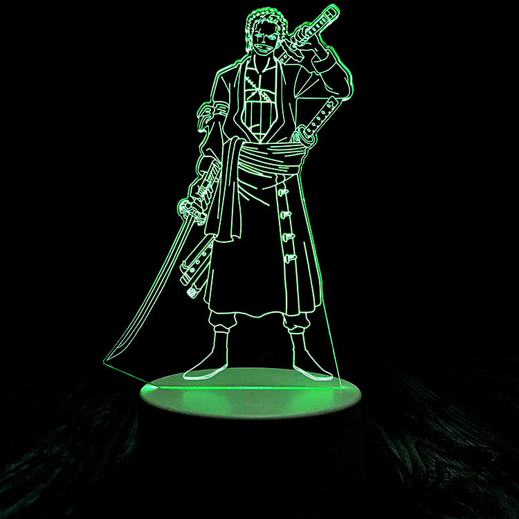 One Piece Zoro Night Light Anime Table Lamp