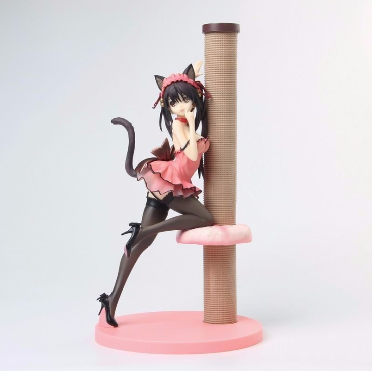 Anime Cat Girl Figurine with Cat Ears Decor