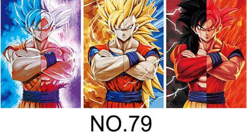 3D Anime Gradient Posters - PET Holographic Prints