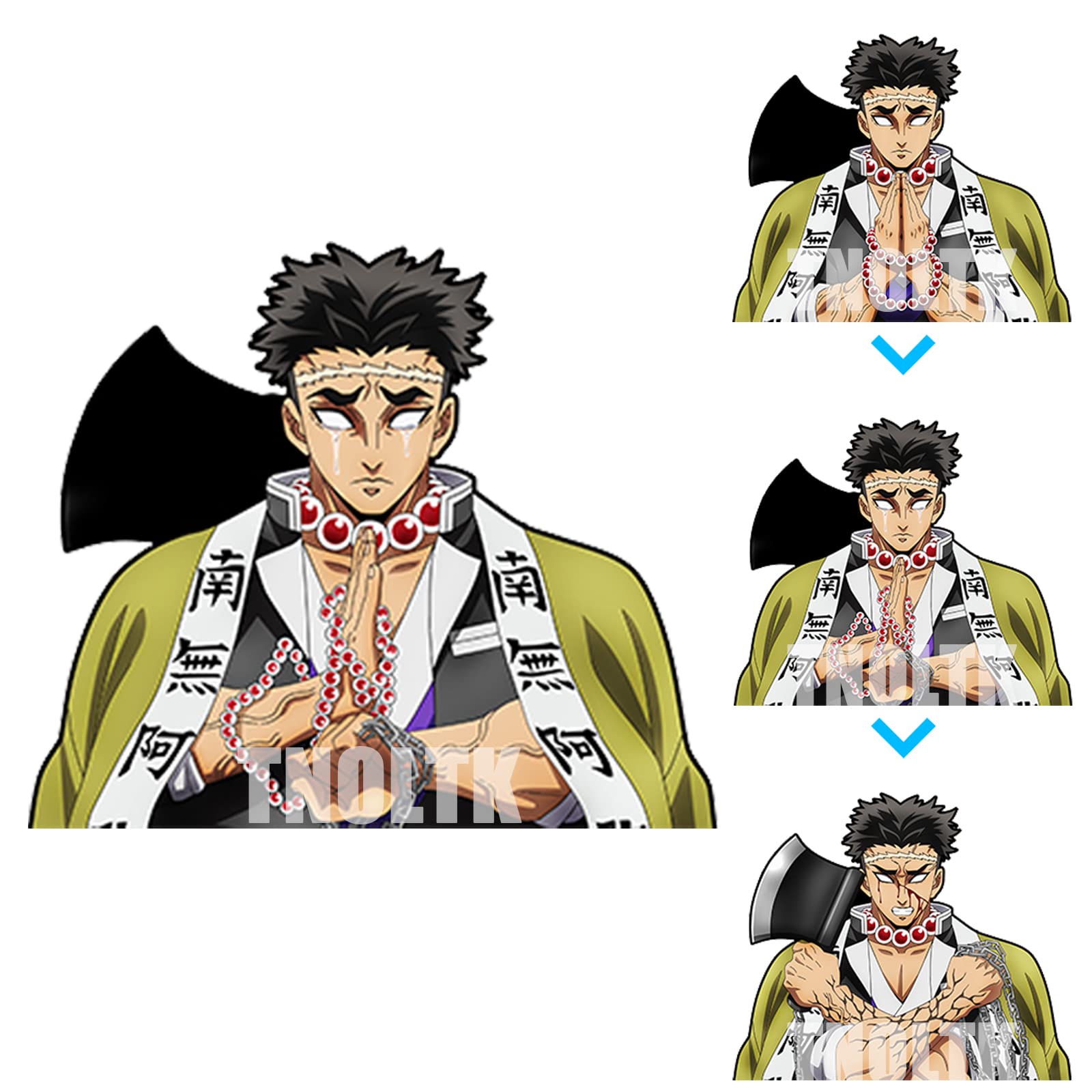 3D Motion Anime Car Decals Waterproof Stickers Anime Bumper Stickers for Car Automotive Laptop Window Skateboard Kids(DS-22)