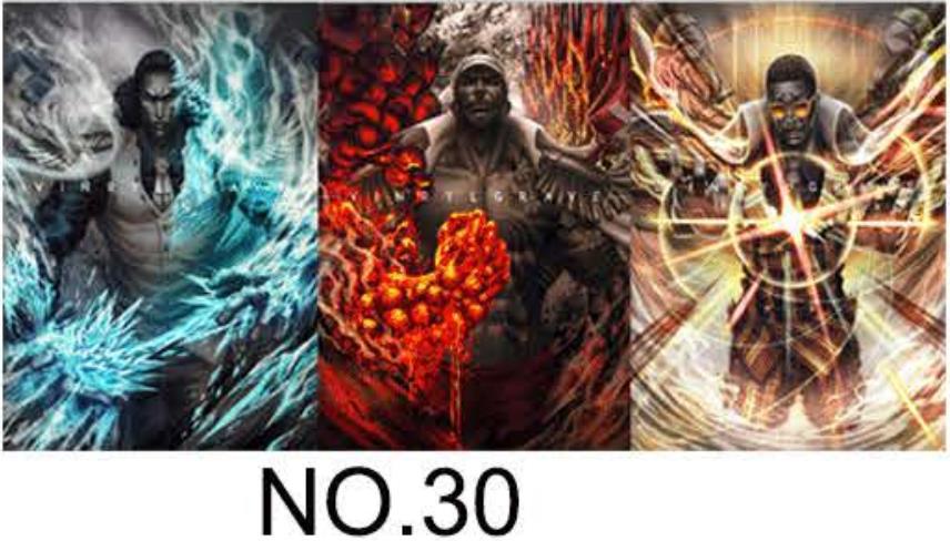 3D Anime Gradient Posters - PET Holographic Prints