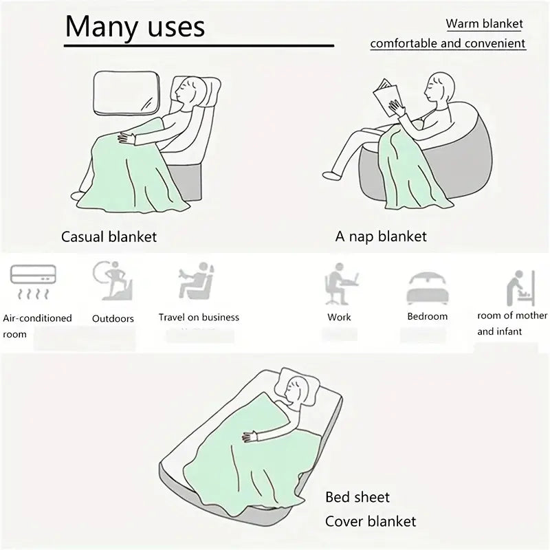 Anime Gamepad Pattern Blanket - Fluffy Microfiber, All Seasons