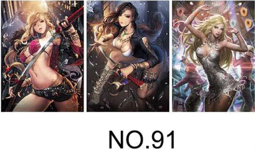 3D Anime Gradient Posters - PET Holographic Prints