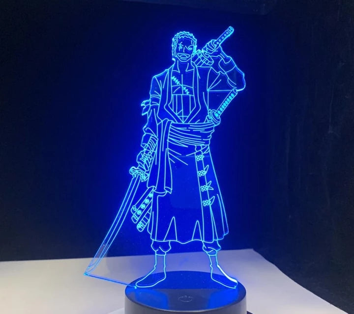 One Piece Zoro Night Light Anime Table Lamp