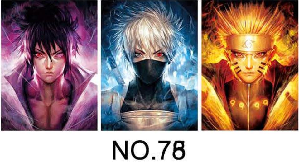 3D Anime Gradient Posters - PET Holographic Prints